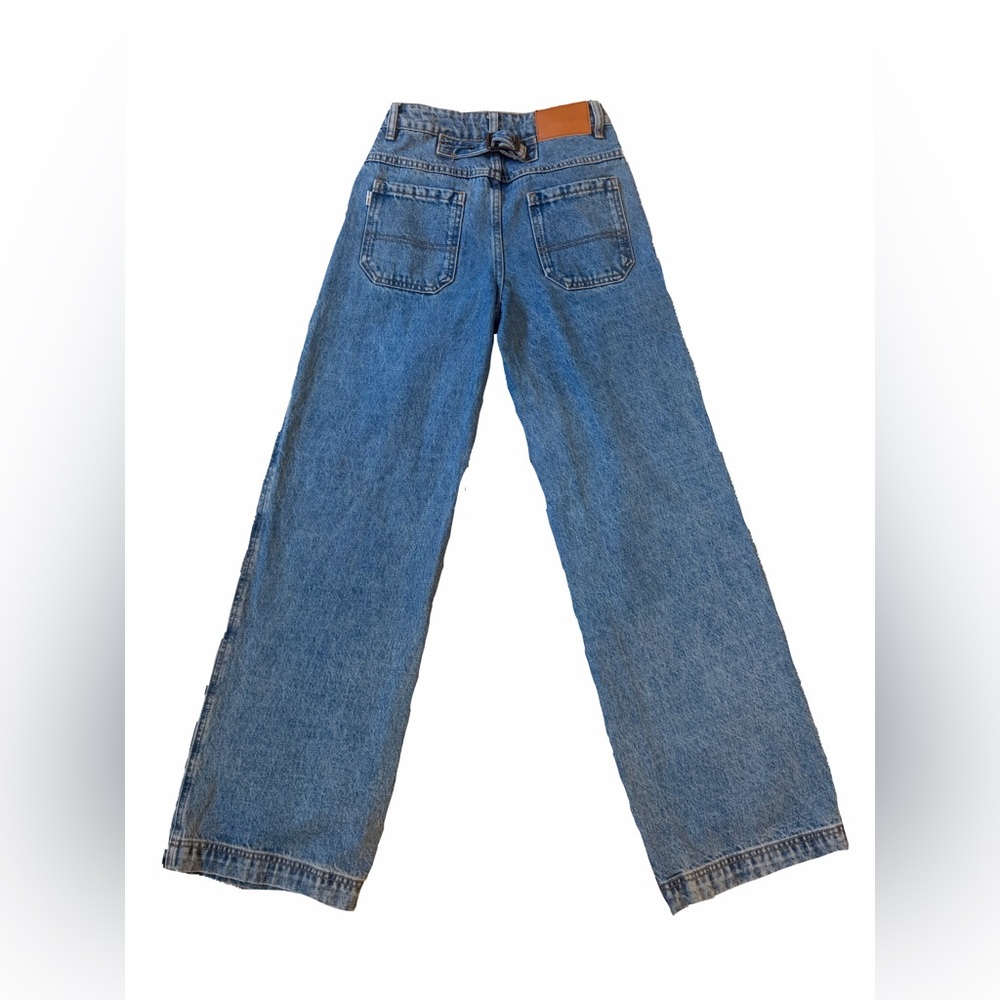 Princess Polly Women's Straight Leg Blue Jeans - Picture 2 of 2